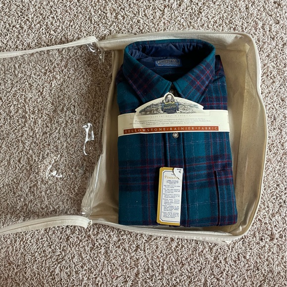 Pendleton Men's Plaid Shirt - Blue and Green - Picture 2 of 7